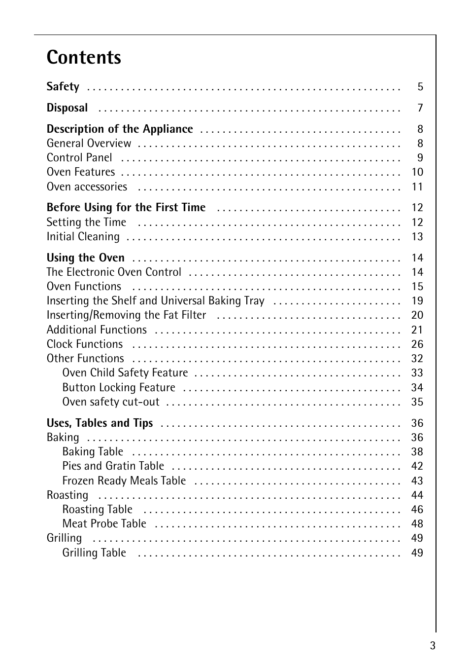 Electrolux B8140-1 User Manual | Page 3 / 72