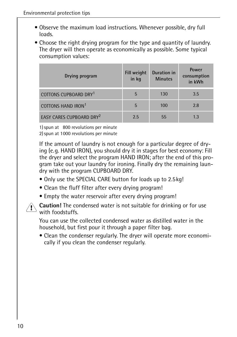 Electrolux 57700 User Manual | Page 10 / 40