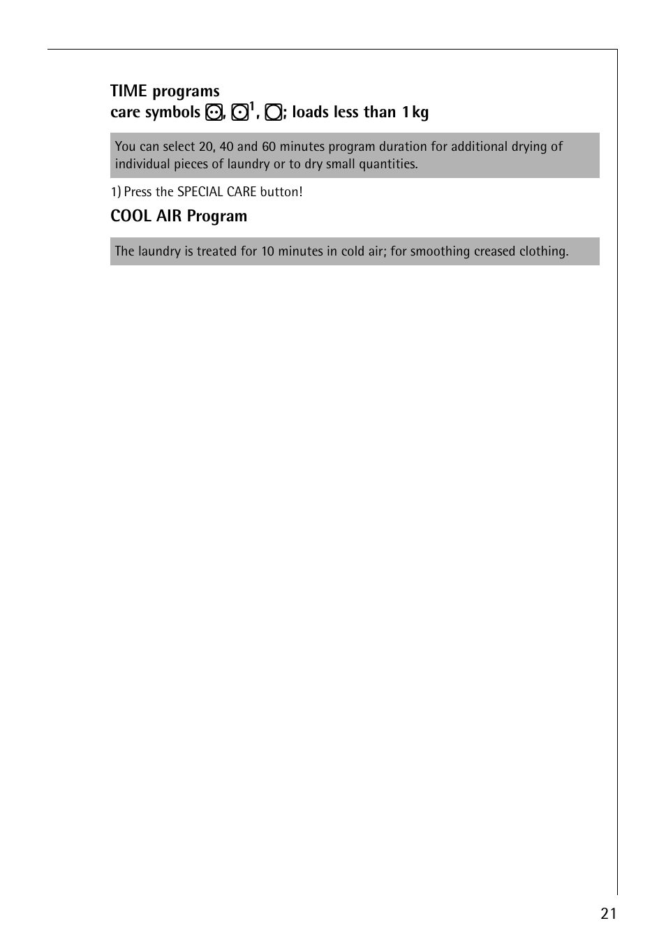 Electrolux 57700 User Manual | Page 21 / 40