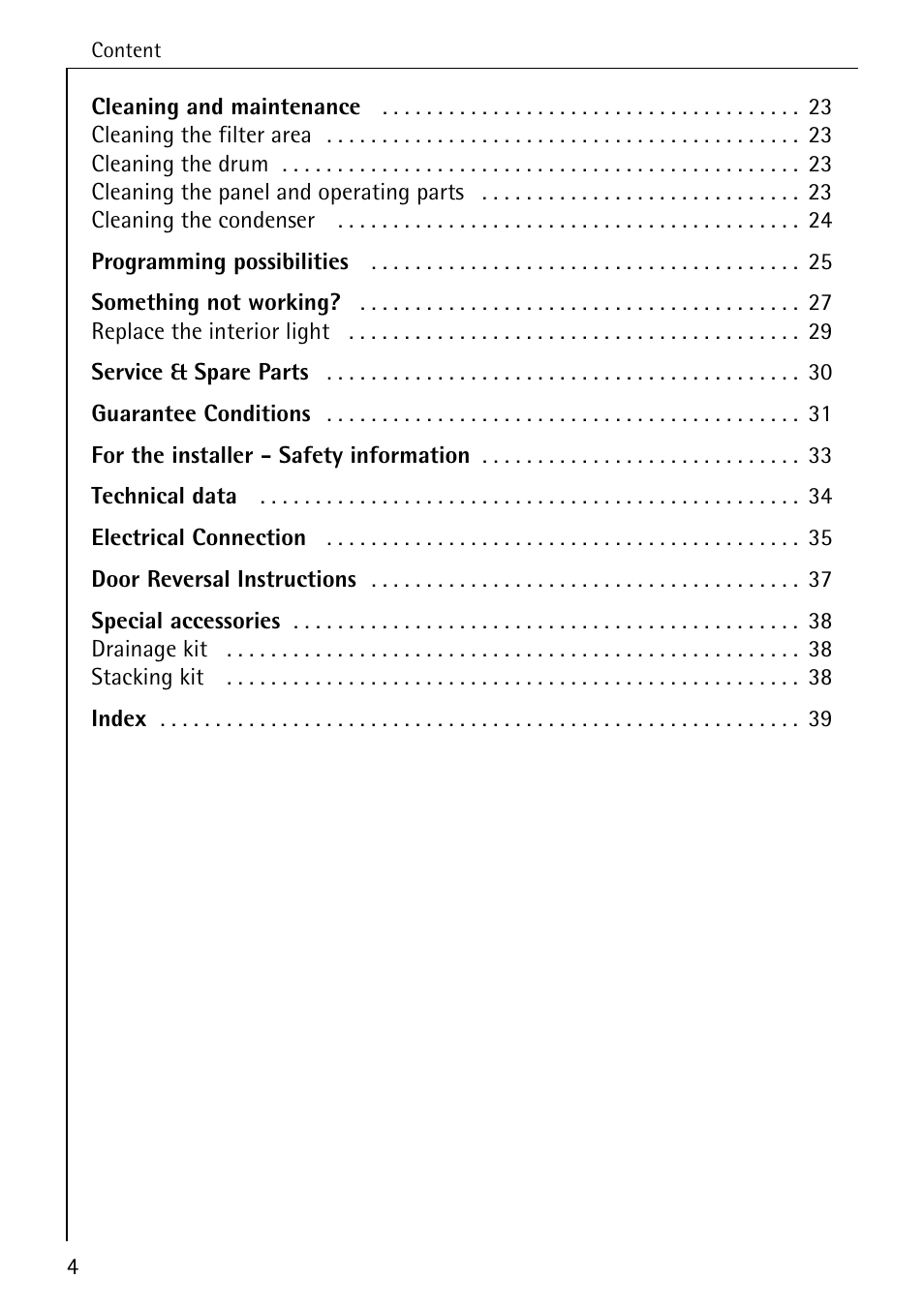 Electrolux 57700 User Manual | Page 4 / 40