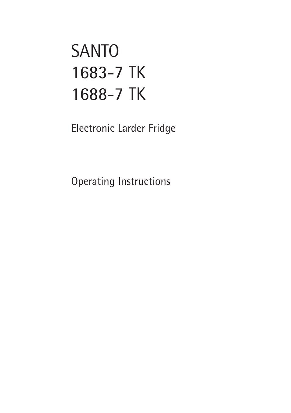 Electrolux 1683-7 TK User Manual | 28 pages