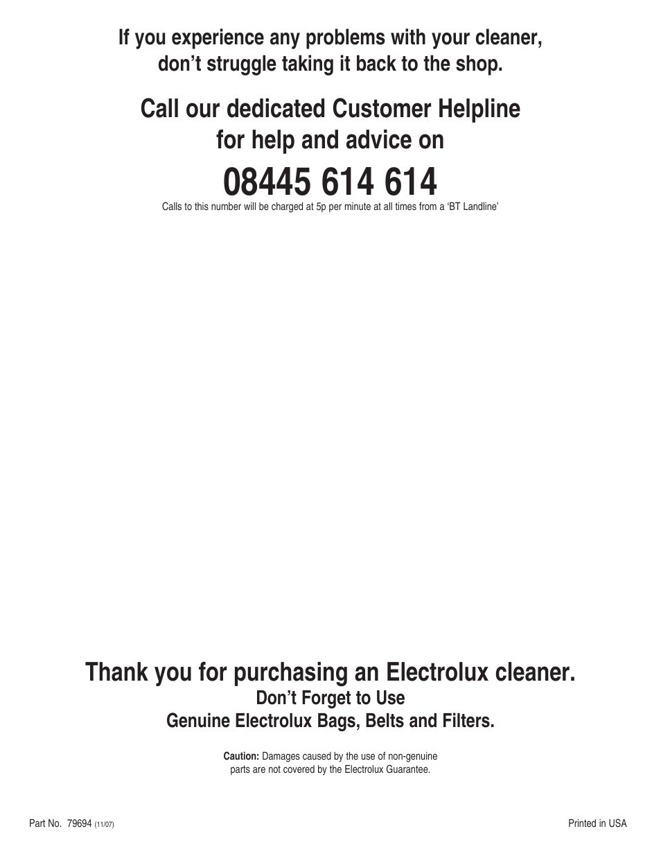 Electrolux Z9120 User Manual | Page 8 / 8