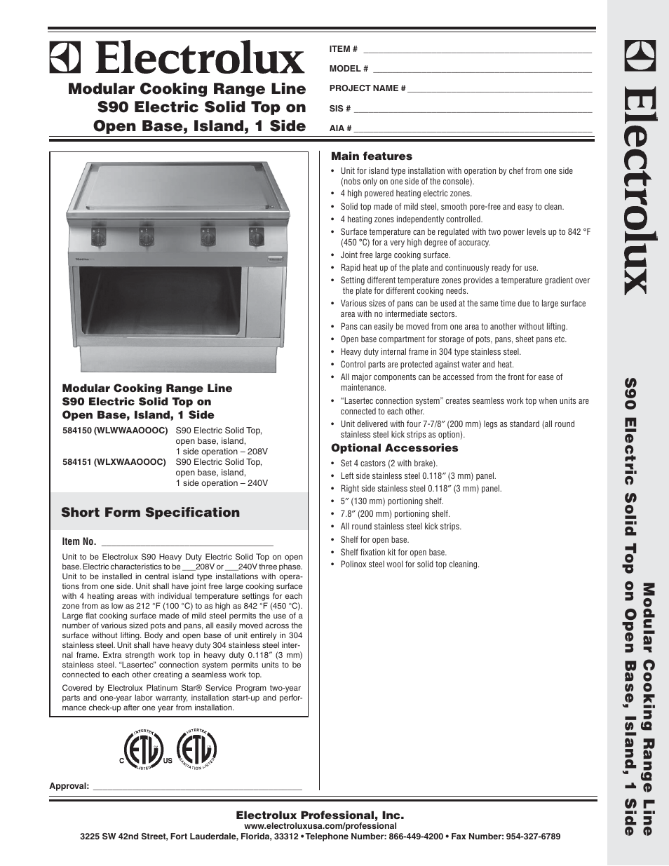 Electrolux WLXWAAOOOC User Manual | 2 pages