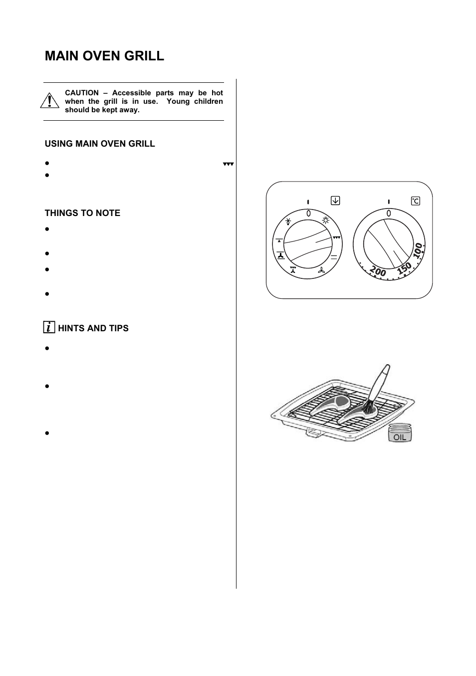 Main oven grill | Electrolux D77000 User Manual | Page 17 / 44