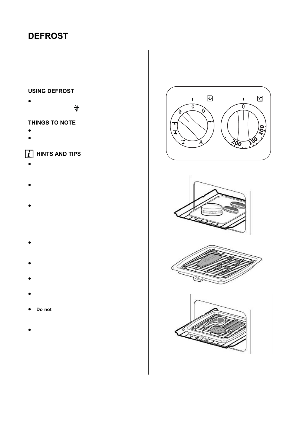 Defrost | Electrolux D77000 User Manual | Page 29 / 44