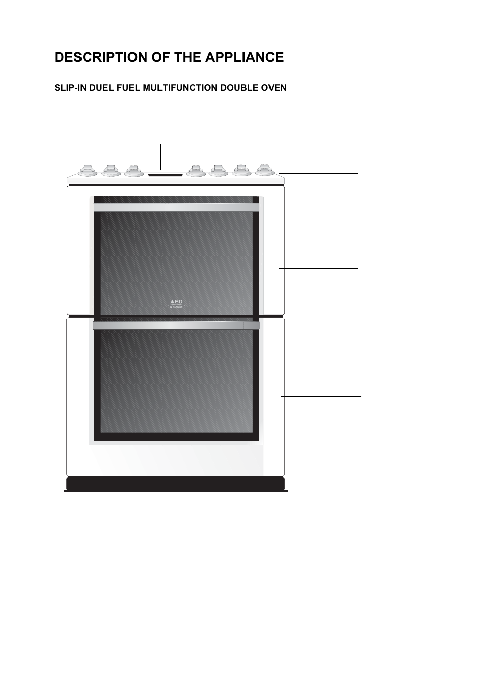Description of the appliance | Electrolux D77000 User Manual | Page 4 / 44