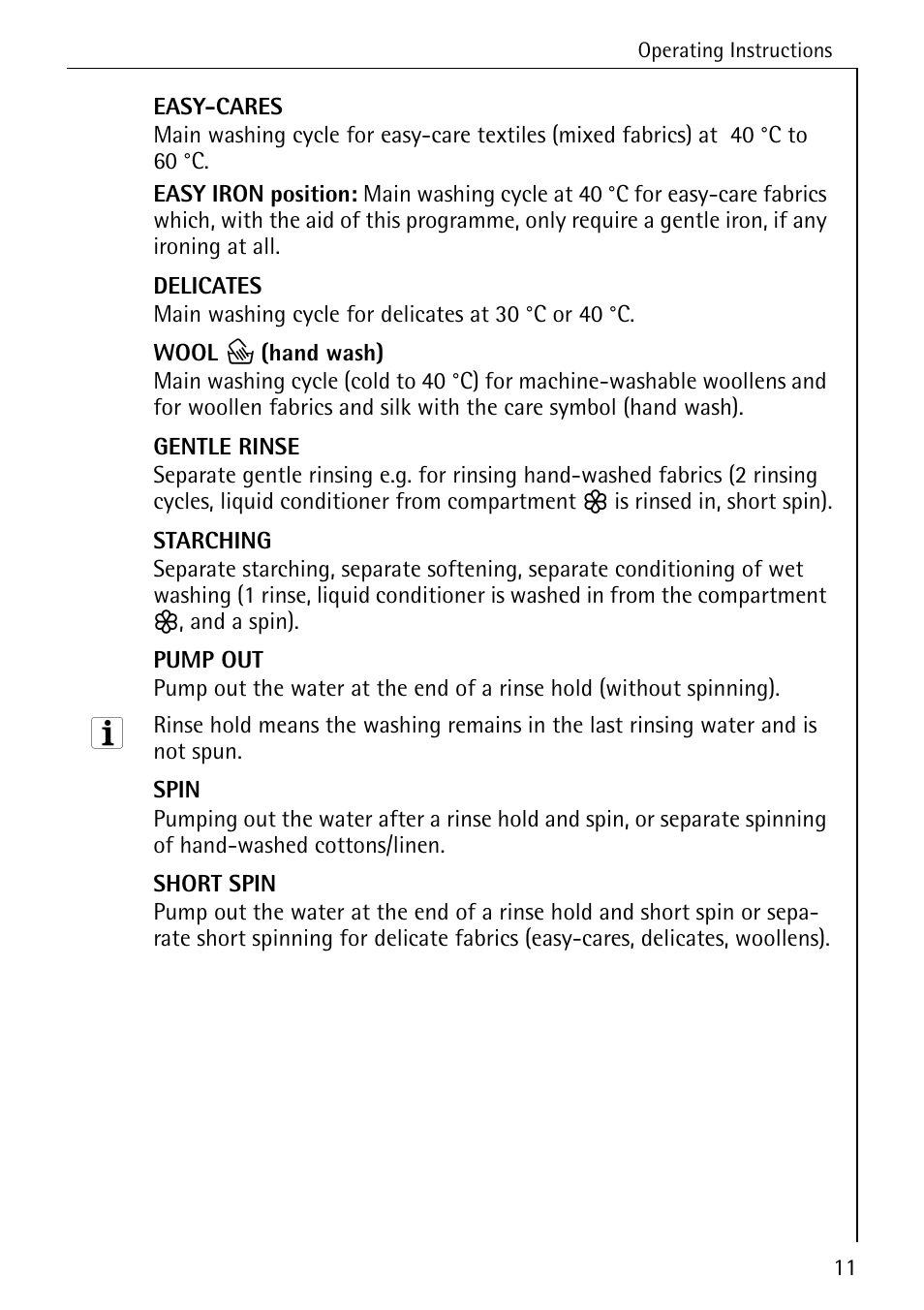 Electrolux 74689 User Manual | Page 11 / 56