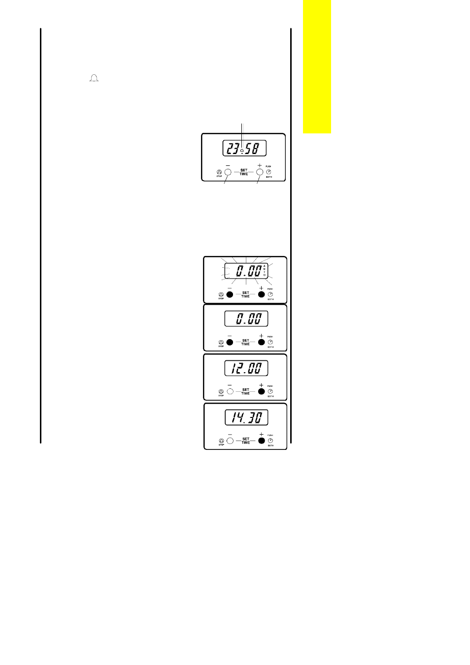 The electronic minute minder | Electrolux EOG9330 User Manual | Page 21 / 44