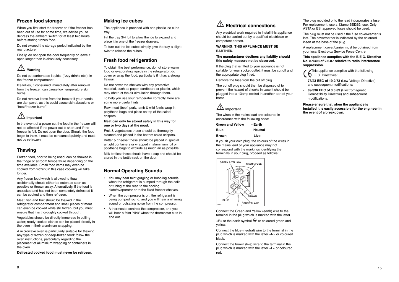 Electrolux ER 8034 I User Manual | Page 15 / 20