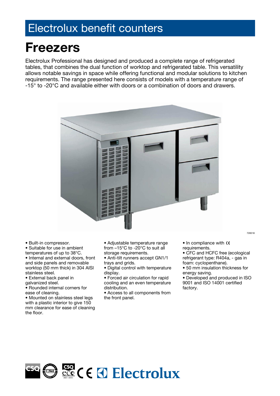 Electrolux 727010 User Manual | 4 pages