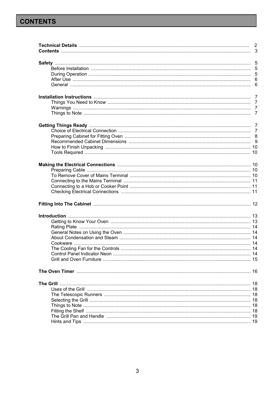 Electrolux EOB 949 User Manual | Page 3 / 36