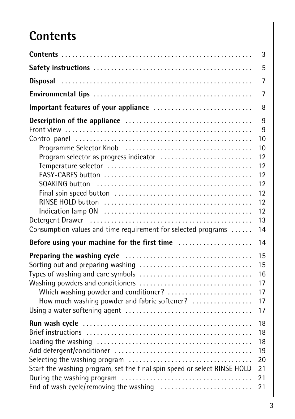 Electrolux LAVAMAT 50600 User Manual | Page 3 / 36