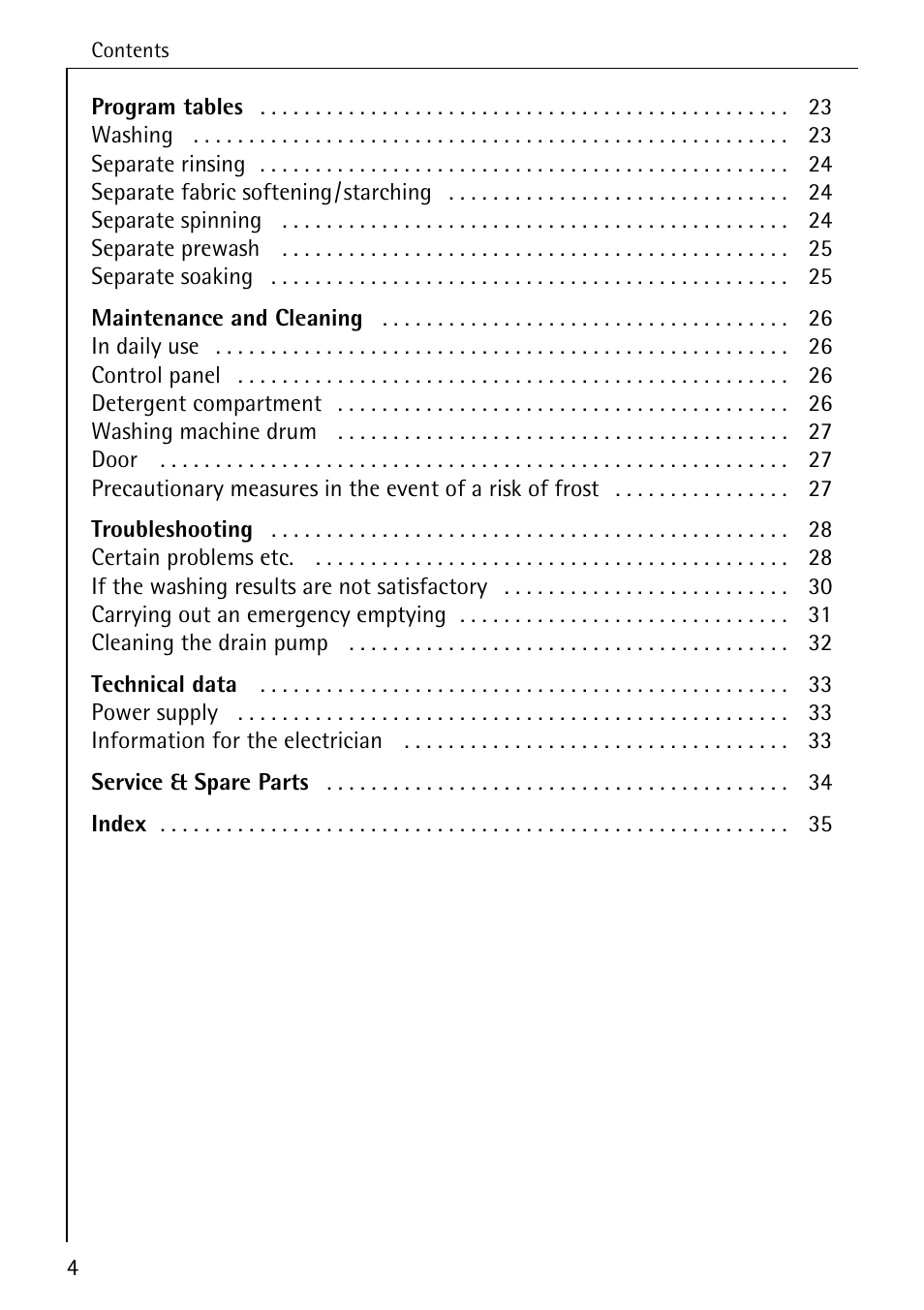Electrolux LAVAMAT 50600 User Manual | Page 4 / 36