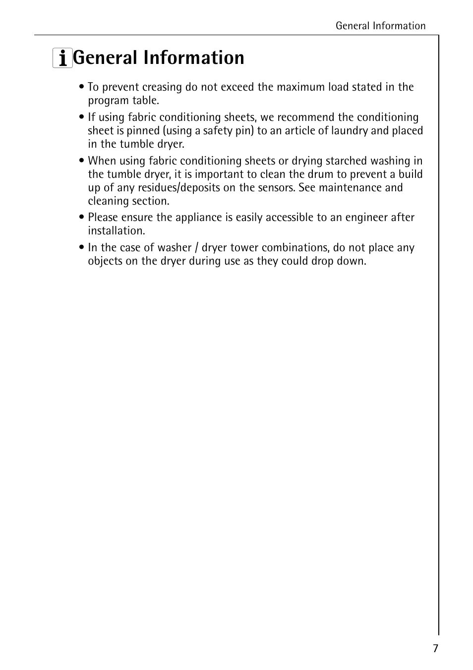 3 general information | Electrolux LAVATHERM 56600 User Manual | Page 7 / 40