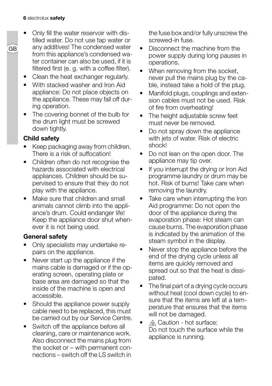 Electrolux EDI 96150 User Manual | Page 6 / 44