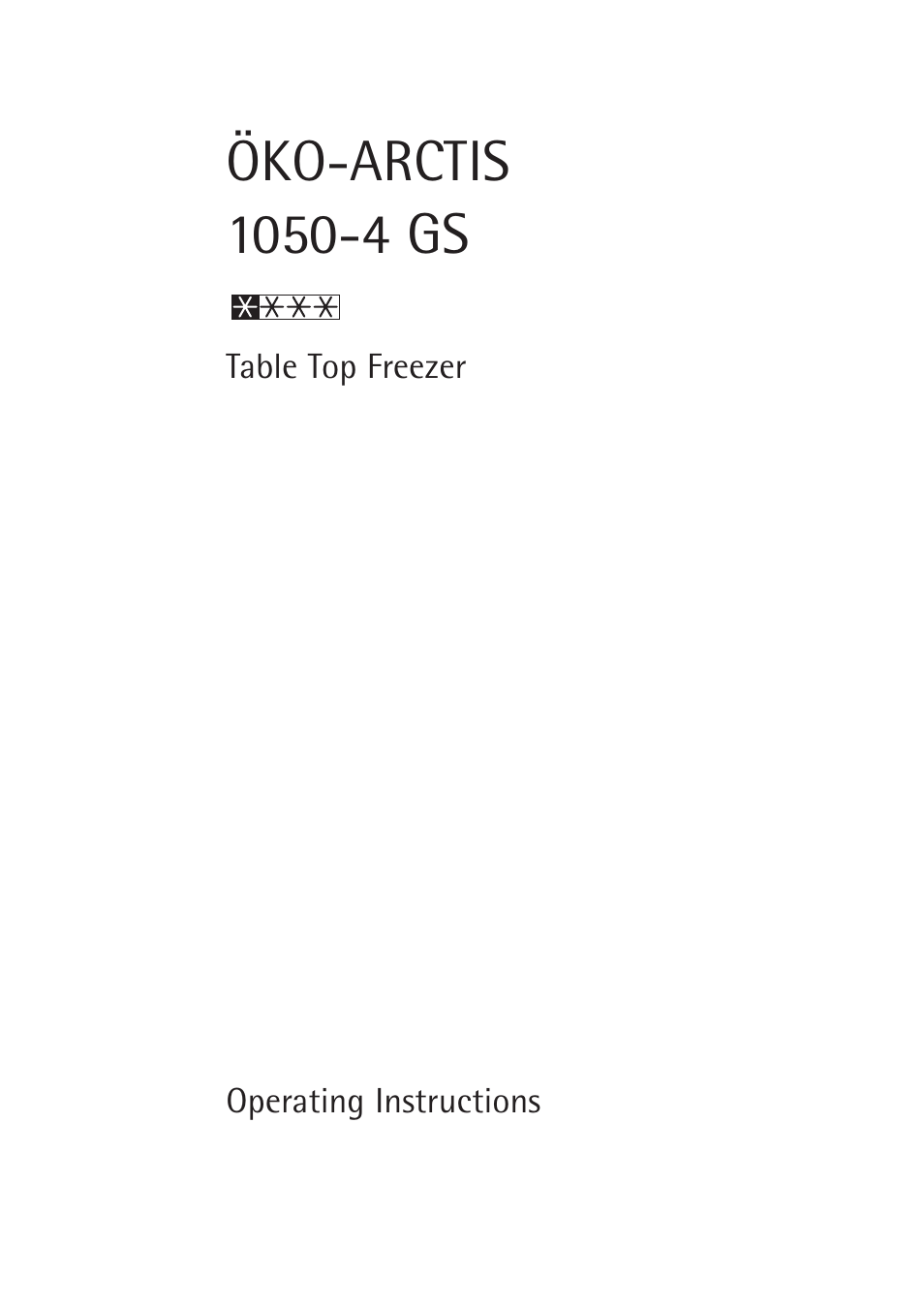 Electrolux 1050-4 GS User Manual | 28 pages