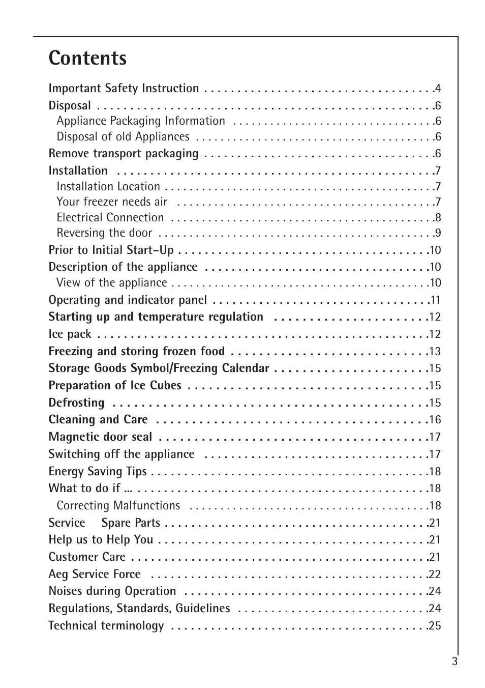 Electrolux 1050-4 GS User Manual | Page 3 / 28
