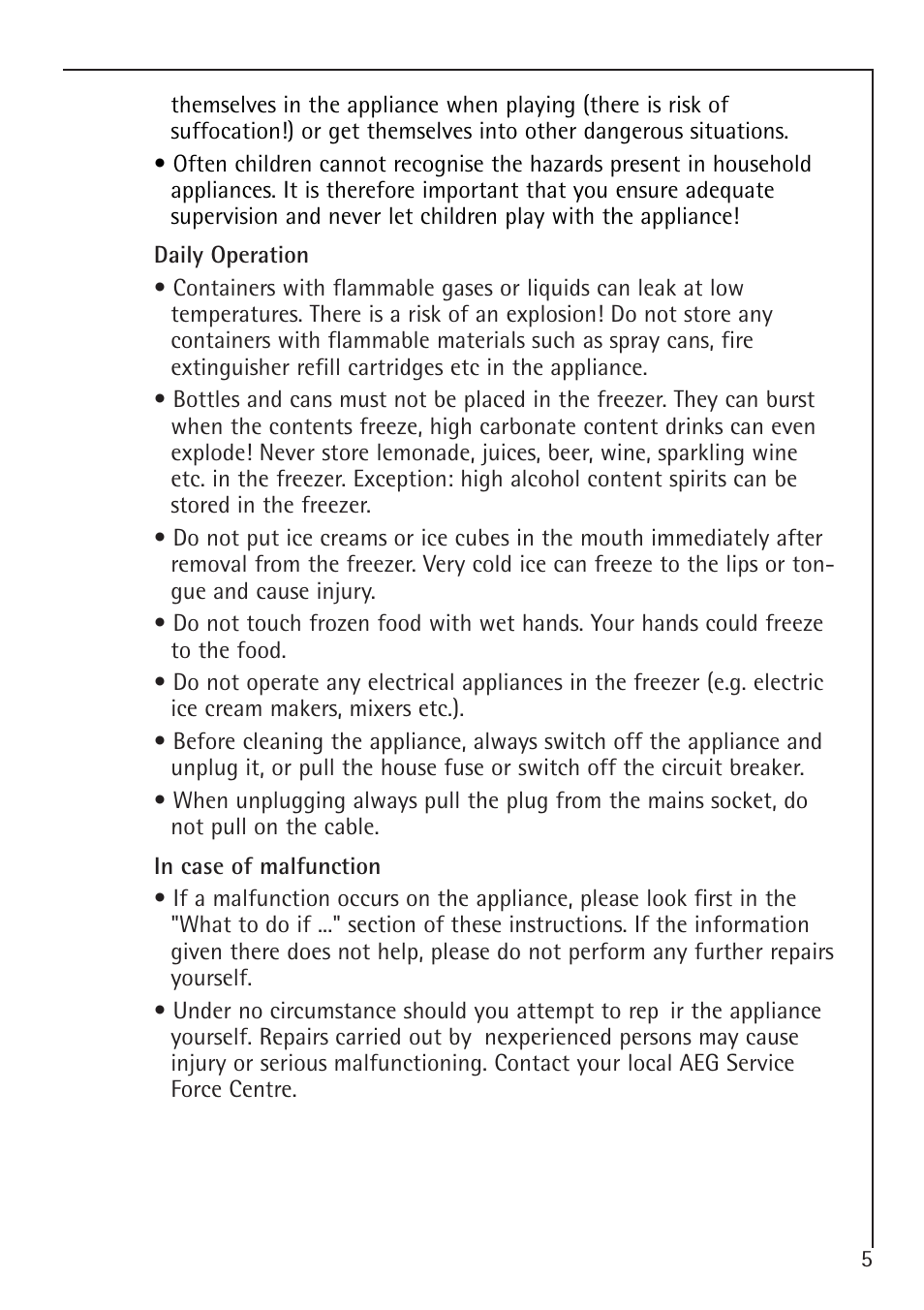 Electrolux 1050-4 GS User Manual | Page 5 / 28