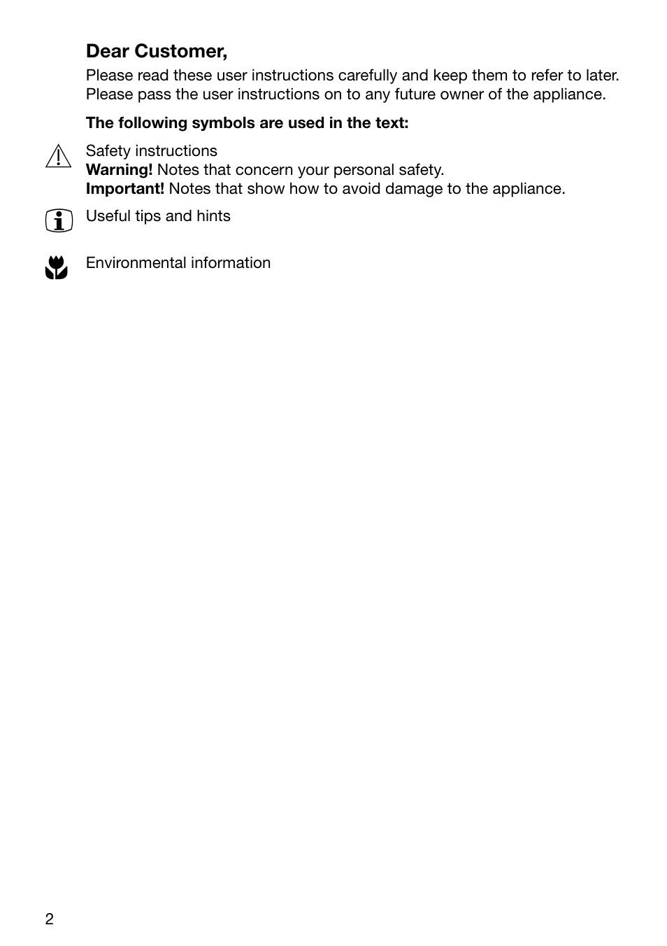 Electrolux TBC 651 X User Manual | Page 2 / 24