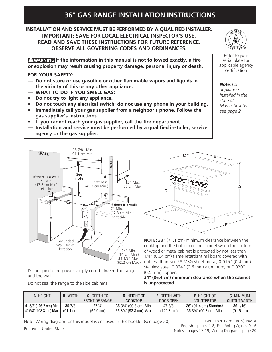 Electrolux 318201778 User Manual | 20 pages