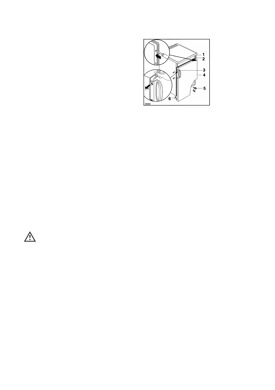 Door reversal | Electrolux U20011 ER 6624 User Manual | Page 17 / 17