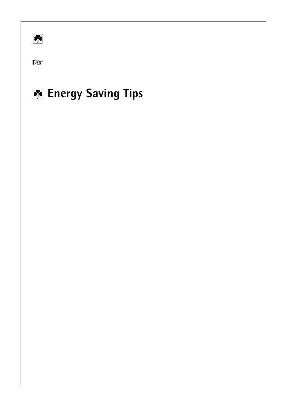 Energy saving tips | Electrolux 3173-4GS User Manual | Page 32 / 40