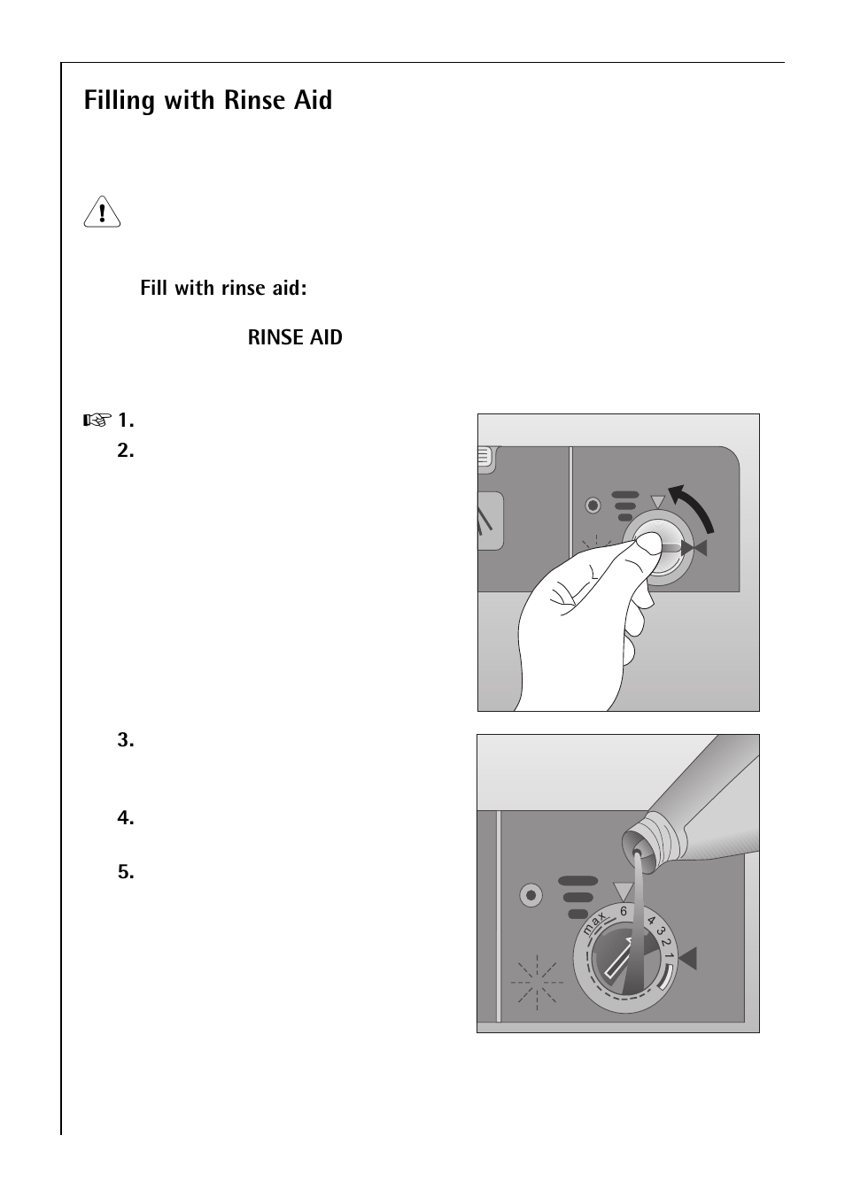 Filling with rinse aid | Electrolux 80850 i User Manual | Page 14 / 48