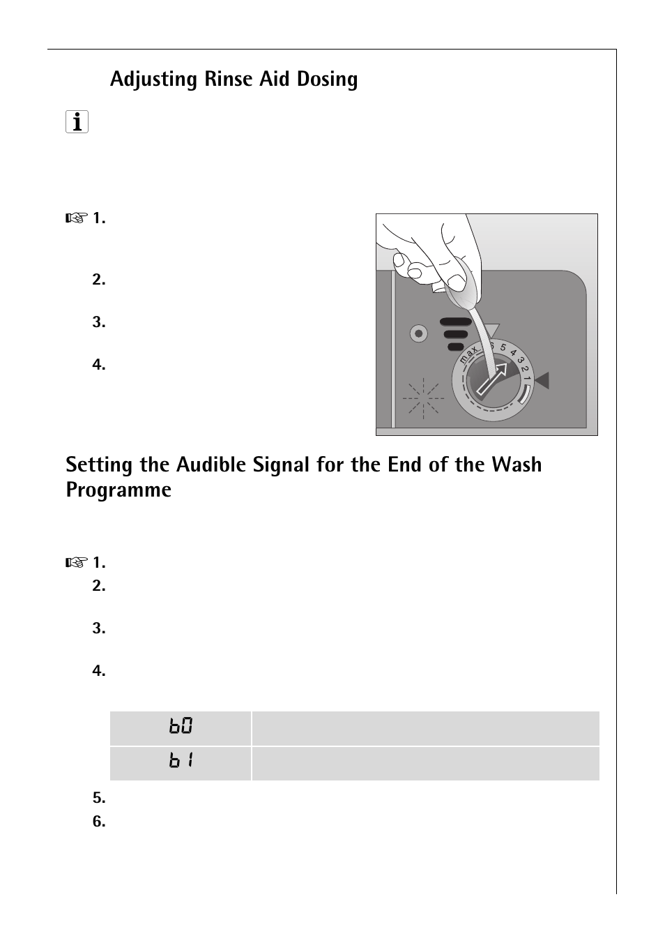 Adjusting rinse aid dosing | Electrolux 80850 i User Manual | Page 15 / 48