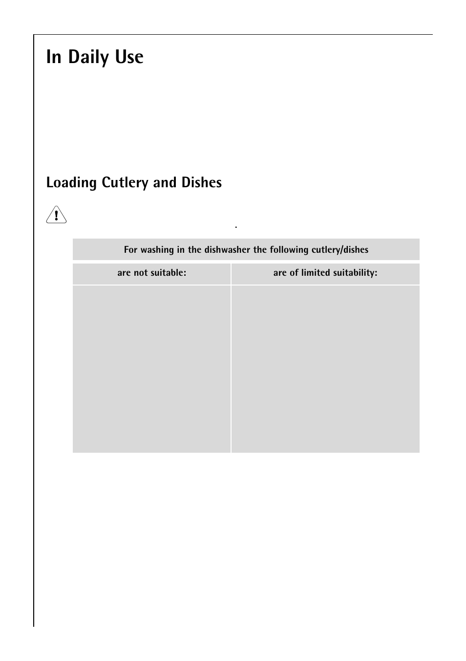 Loading cutlery and dishes | Electrolux 80850 i User Manual | Page 16 / 48