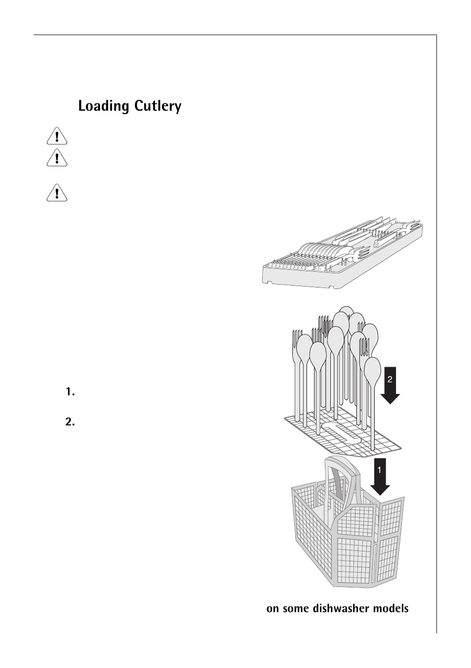 Loading cutlery | Electrolux 80850 i User Manual | Page 17 / 48