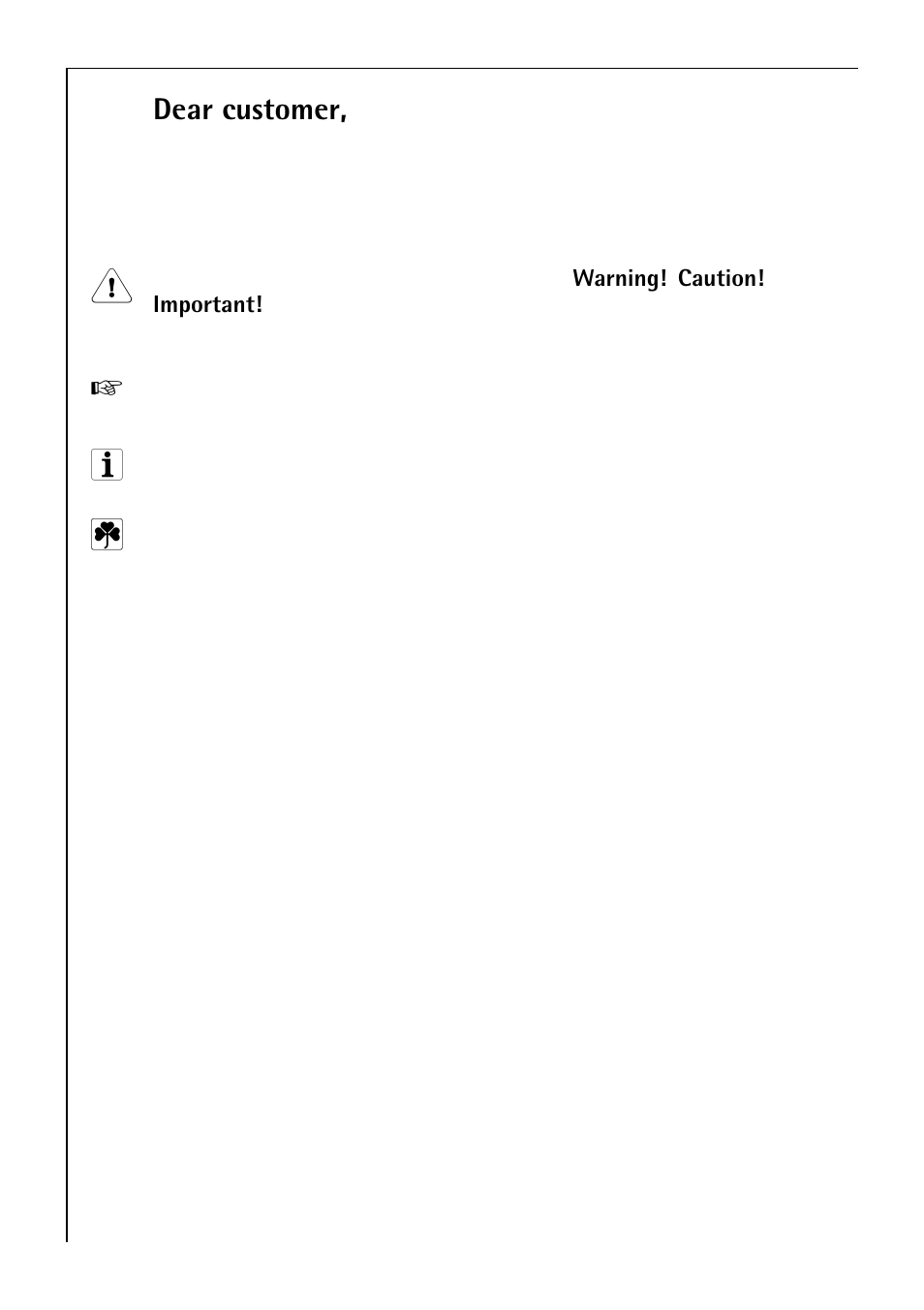 Dear customer | Electrolux 80850 i User Manual | Page 2 / 48