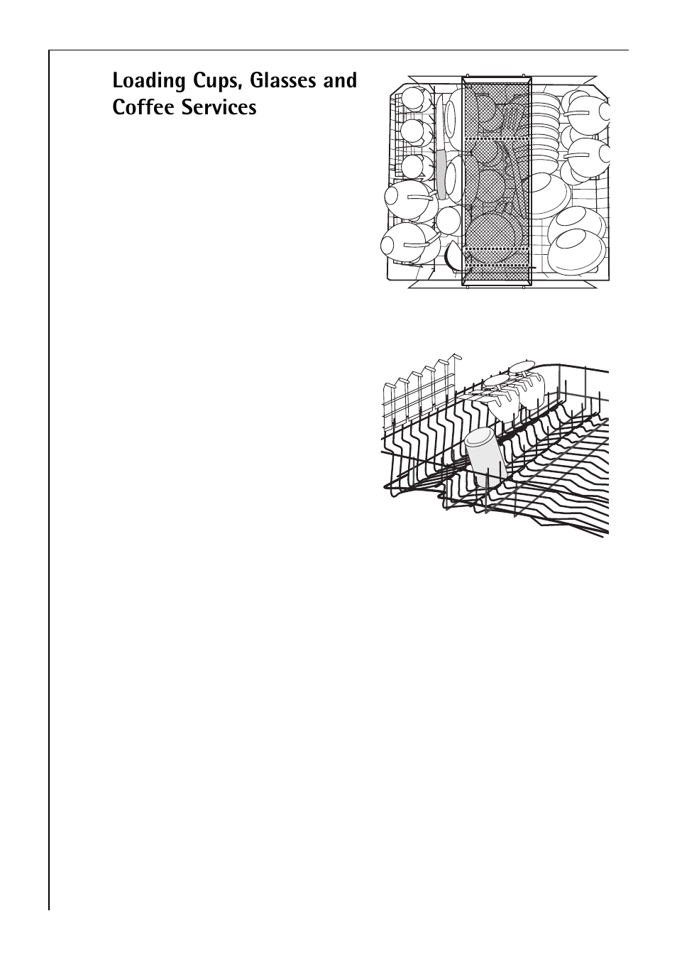 Loading cups, glasses and coffee services | Electrolux 80850 i User Manual | Page 20 / 48