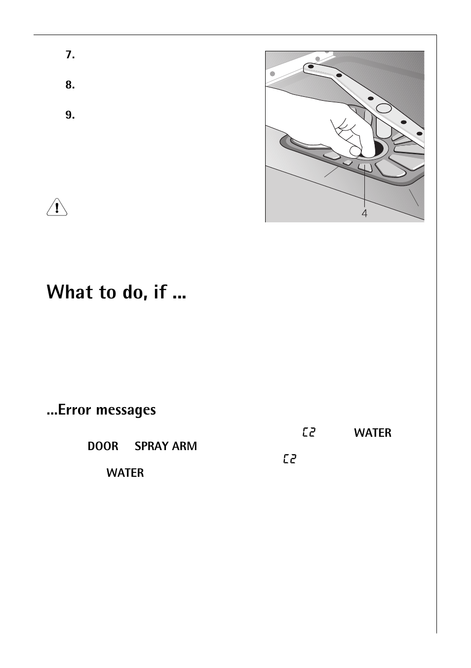 What to do, if, Error messages | Electrolux 80850 i User Manual | Page 31 / 48