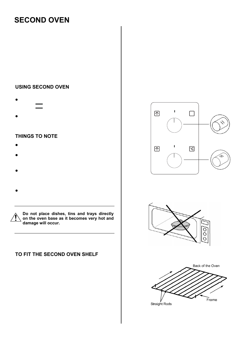 Second oven | Electrolux U3100-4 User Manual | Page 14 / 36