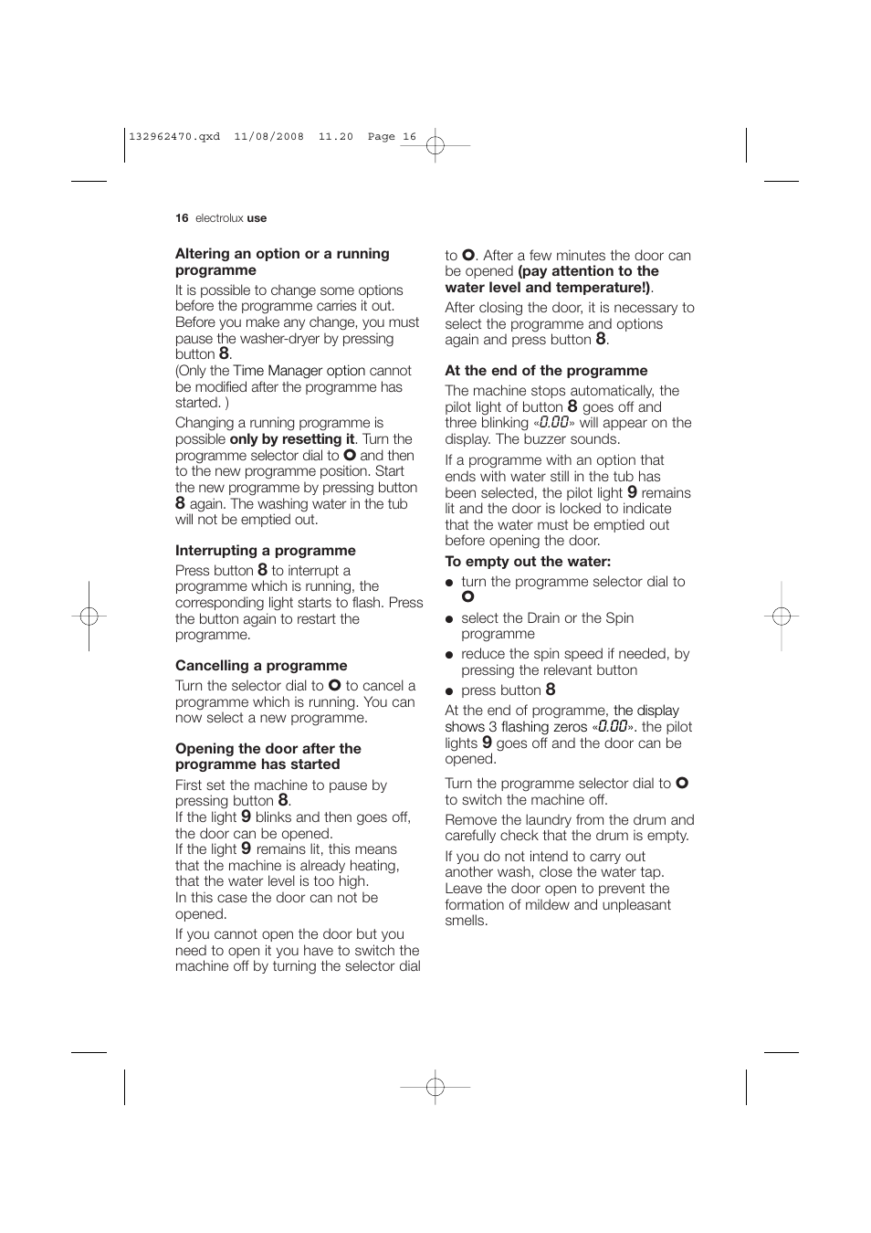 Electrolux EWX 14450 W User Manual | Page 16 / 48