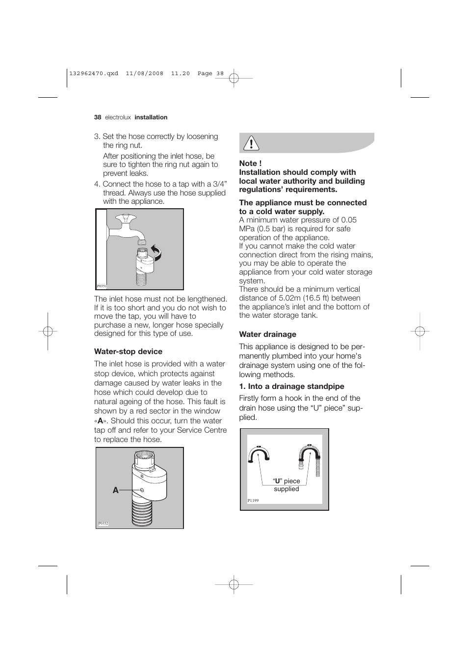 Electrolux EWX 14450 W User Manual | Page 38 / 48