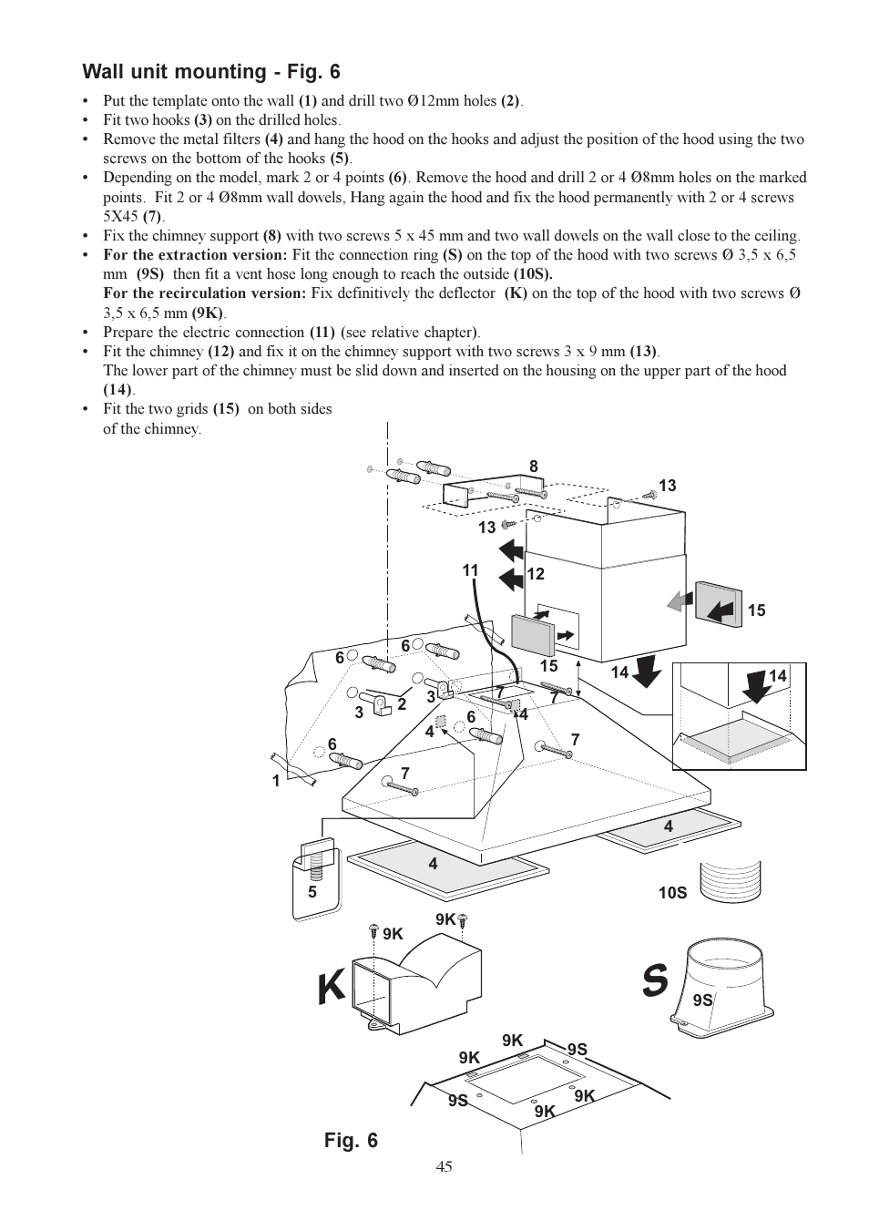 Electrolux U30306 EFC650-950 User Manual | Page 45 / 80