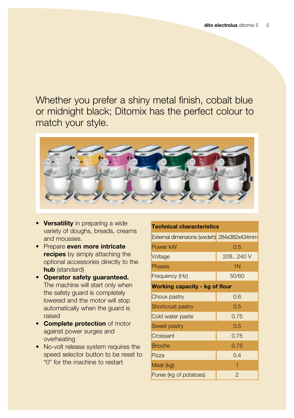 Electrolux Ditomix 5 User Manual | Page 5 / 12