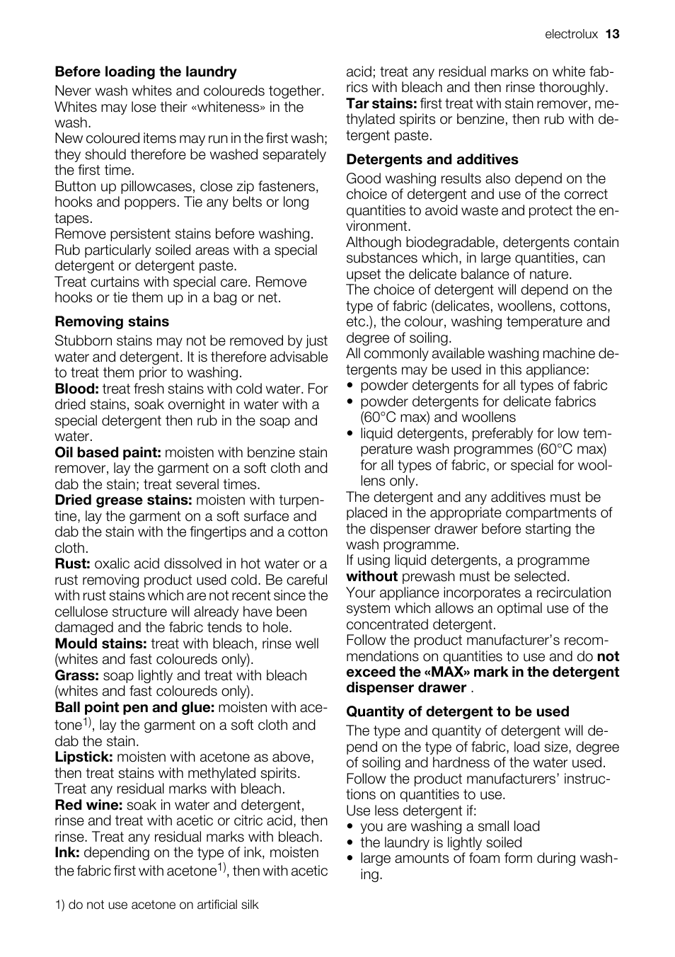 Electrolux EWW 14791 W User Manual | Page 13 / 32