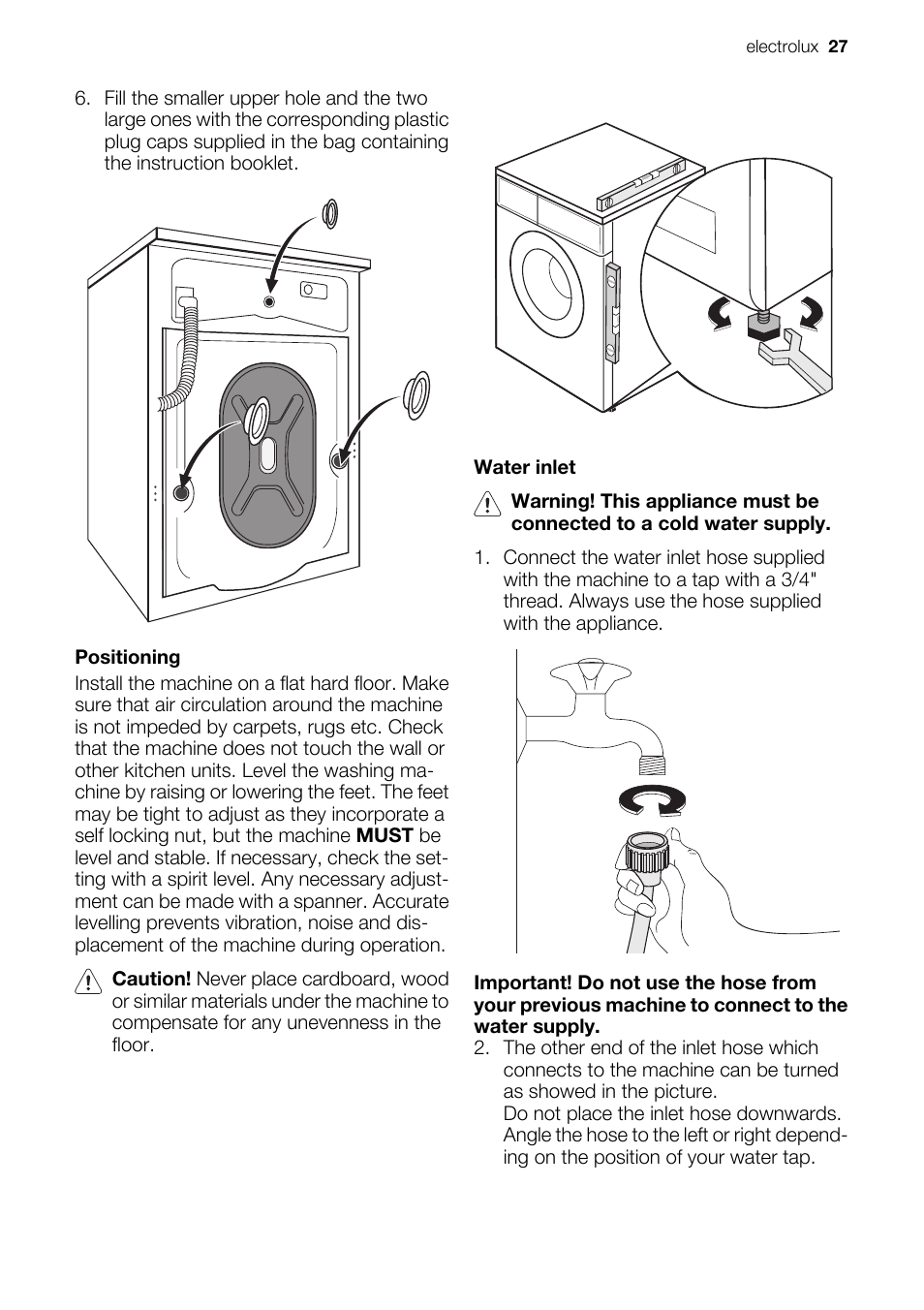 Electrolux EWW 14791 W User Manual | Page 27 / 32