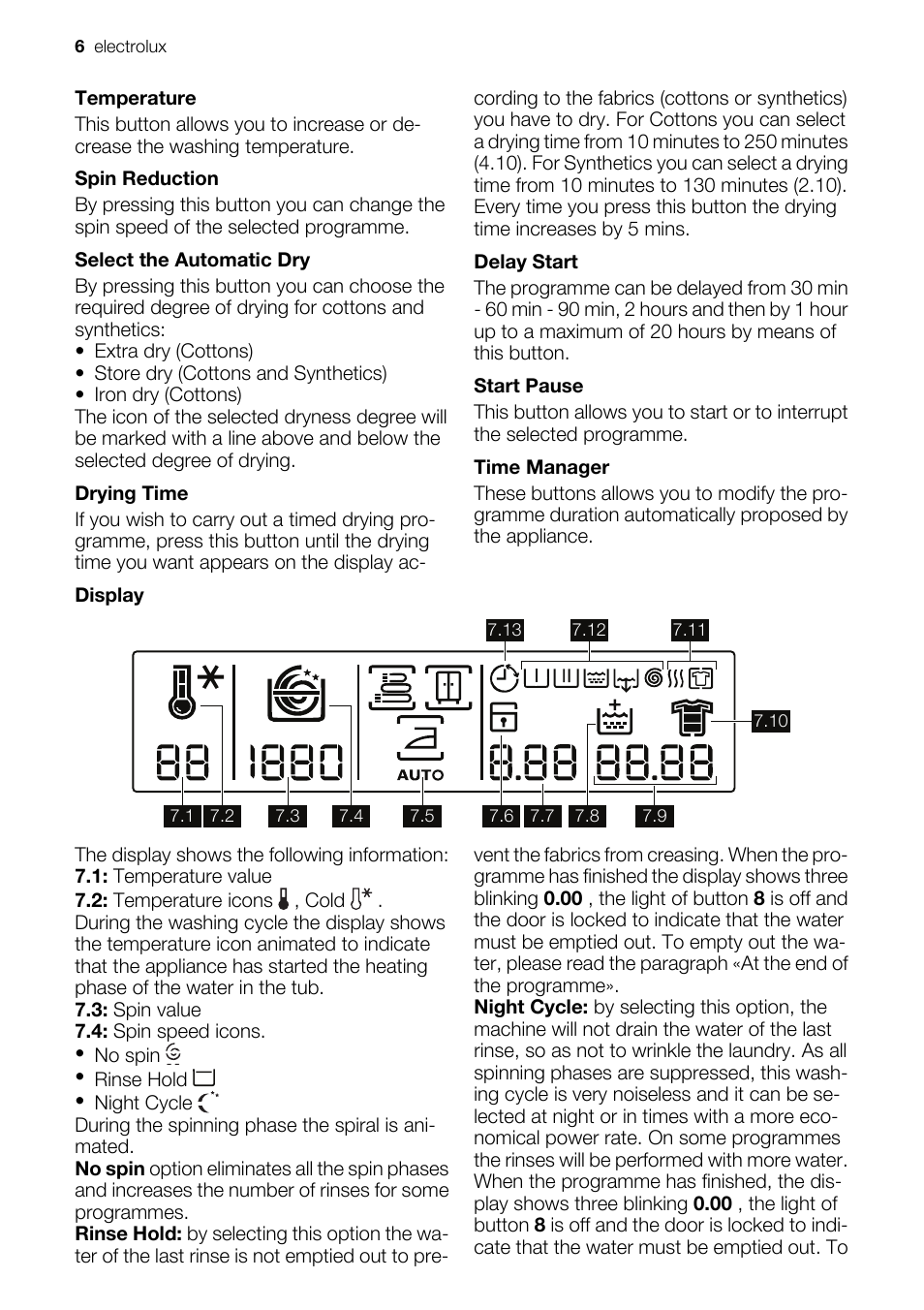 Electrolux EWW 14791 W User Manual | Page 6 / 32