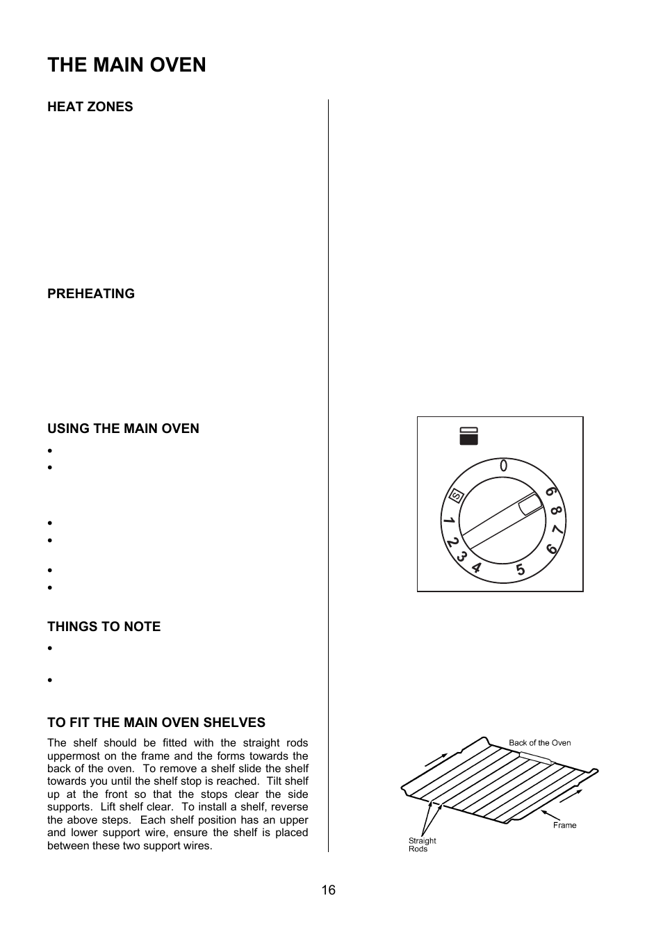 The main oven | Electrolux EKG6049 User Manual | Page 16 / 40