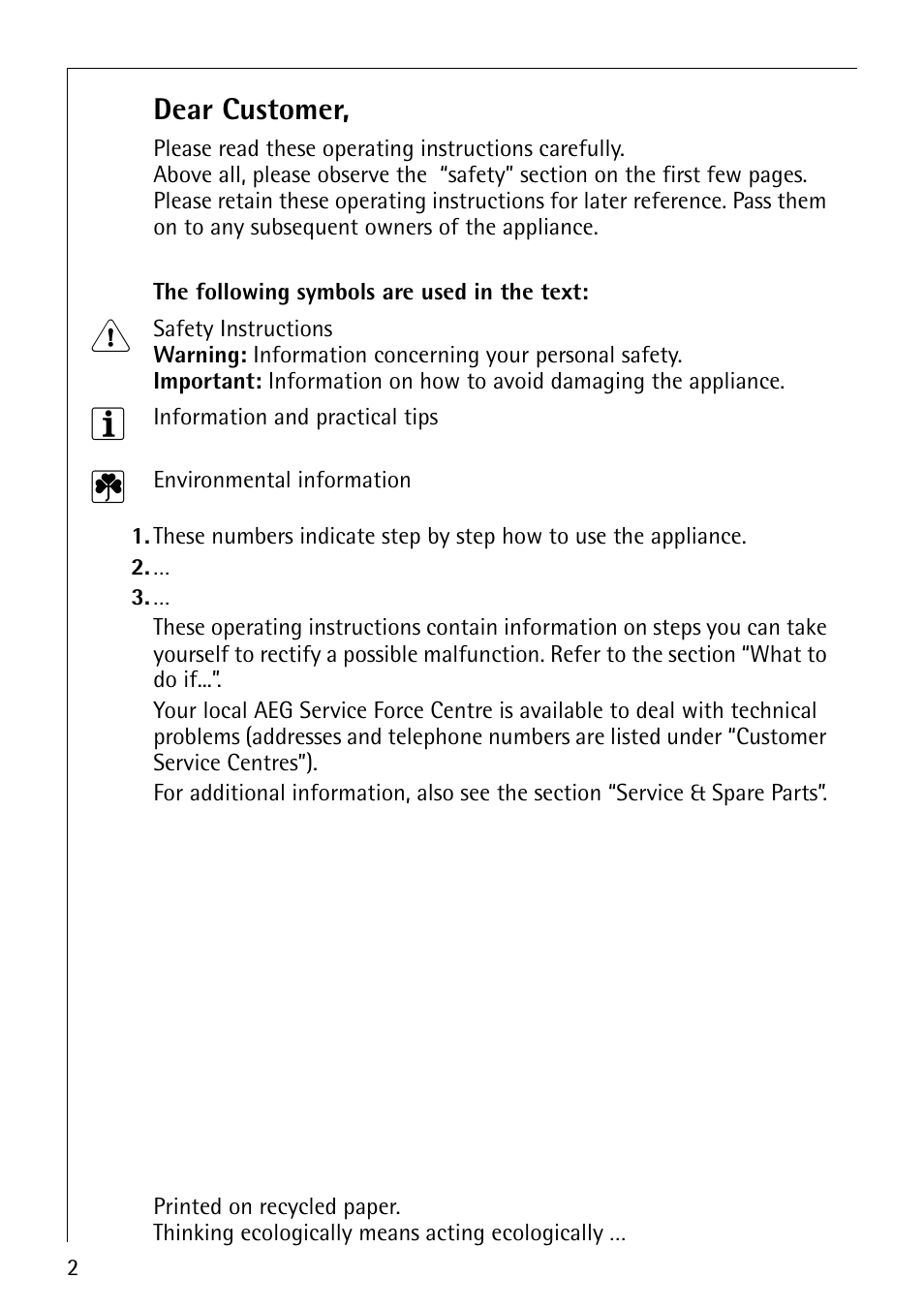 Electrolux 68000KF-BN User Manual | Page 2 / 44