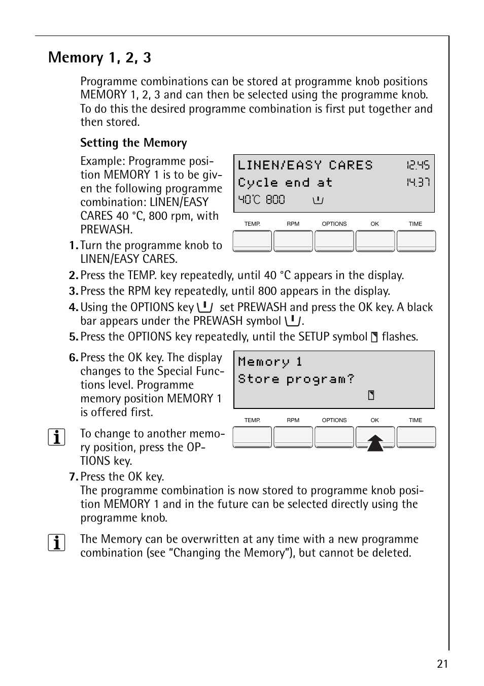 Electrolux 88800 User Manual | Page 21 / 44