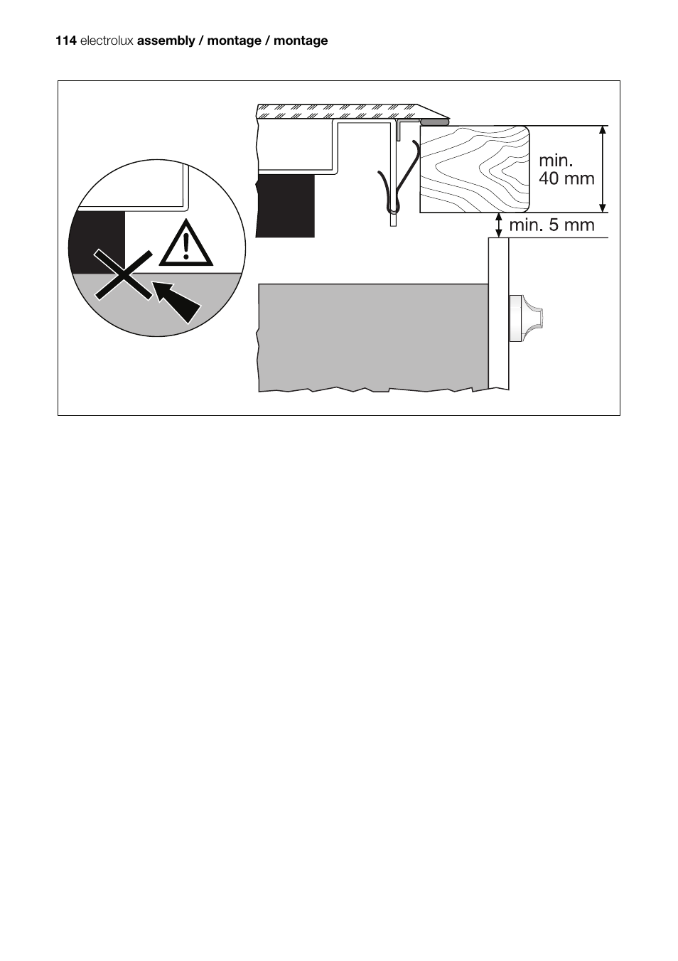 114 electrolux assembly / montage / montage | Electrolux EHD68200P User Manual | Page 40 / 46