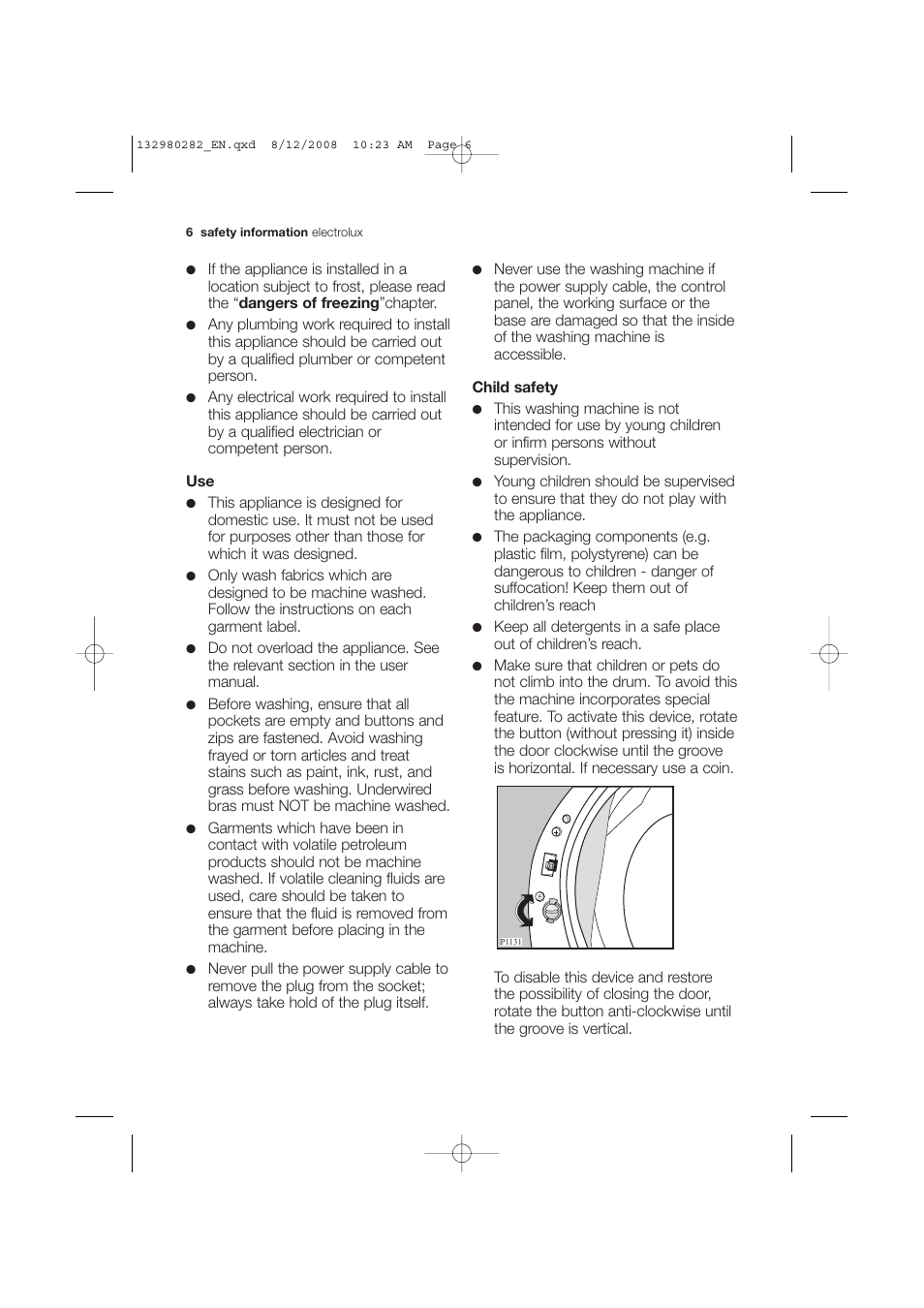 Electrolux EWF 12040 W User Manual | Page 6 / 40