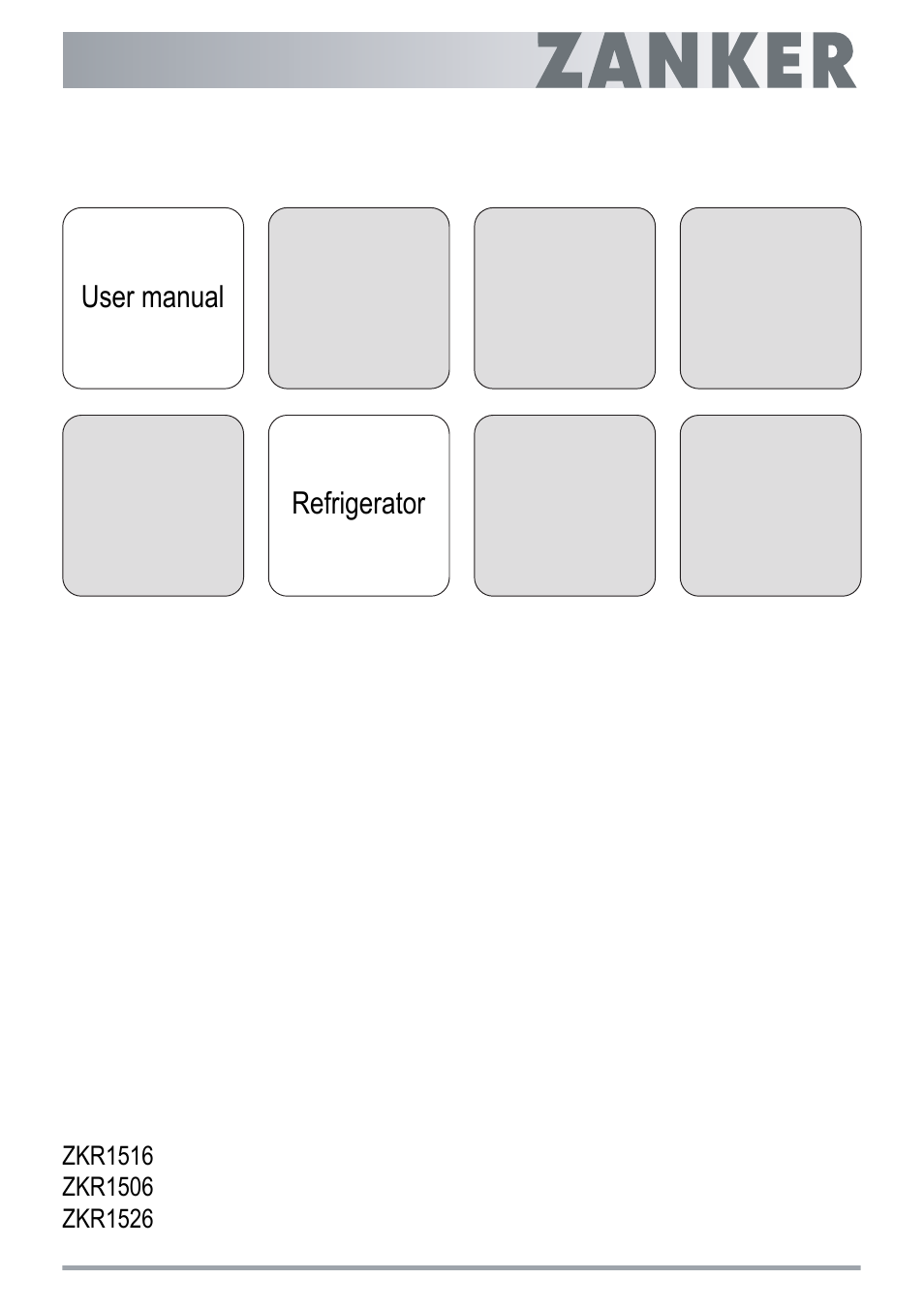 Electrolux ZKR1516 User Manual | 16 pages