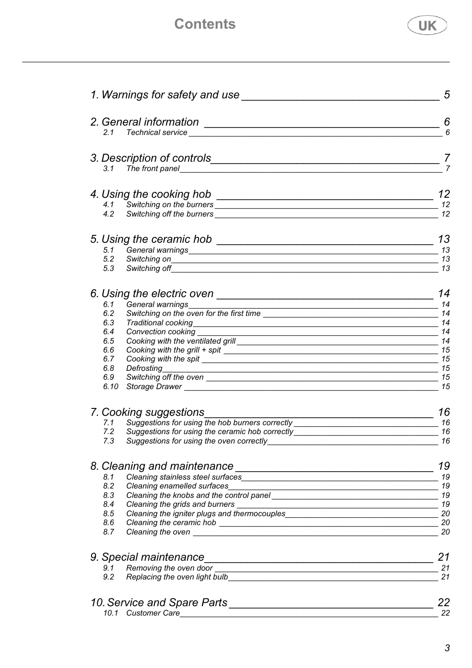 Electrolux C41029G User Manual | Page 3 / 32