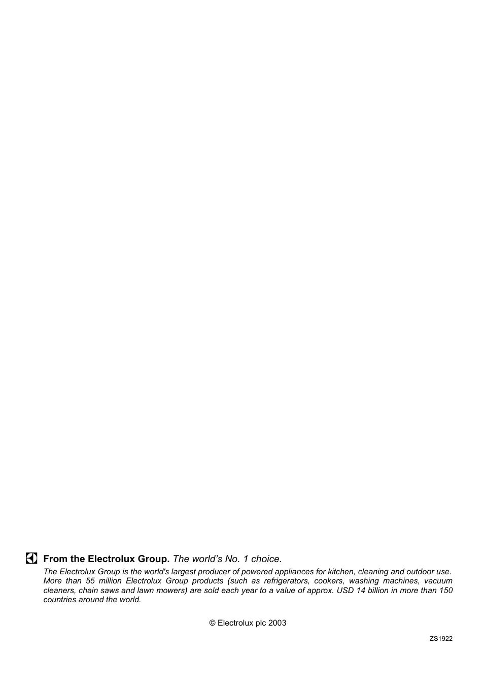 Electrolux C41029G User Manual | Page 32 / 32