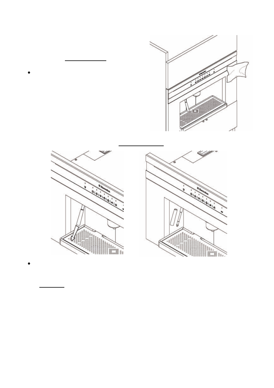 Cleaning, Outer parts, Steam nozzle | Electrolux EBA 60000X User Manual | Page 26 / 40